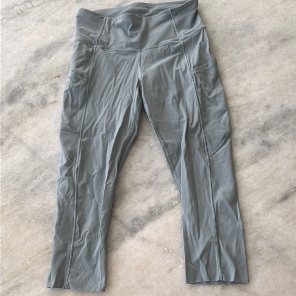 Gray-Blue color  High-Waisted lululemon Leggings